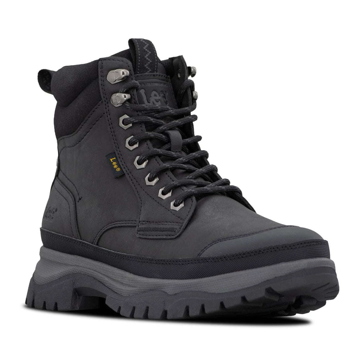 Men's Denver Rugged Hiker Boot by Lee – 8, Black, Model M000256-001
