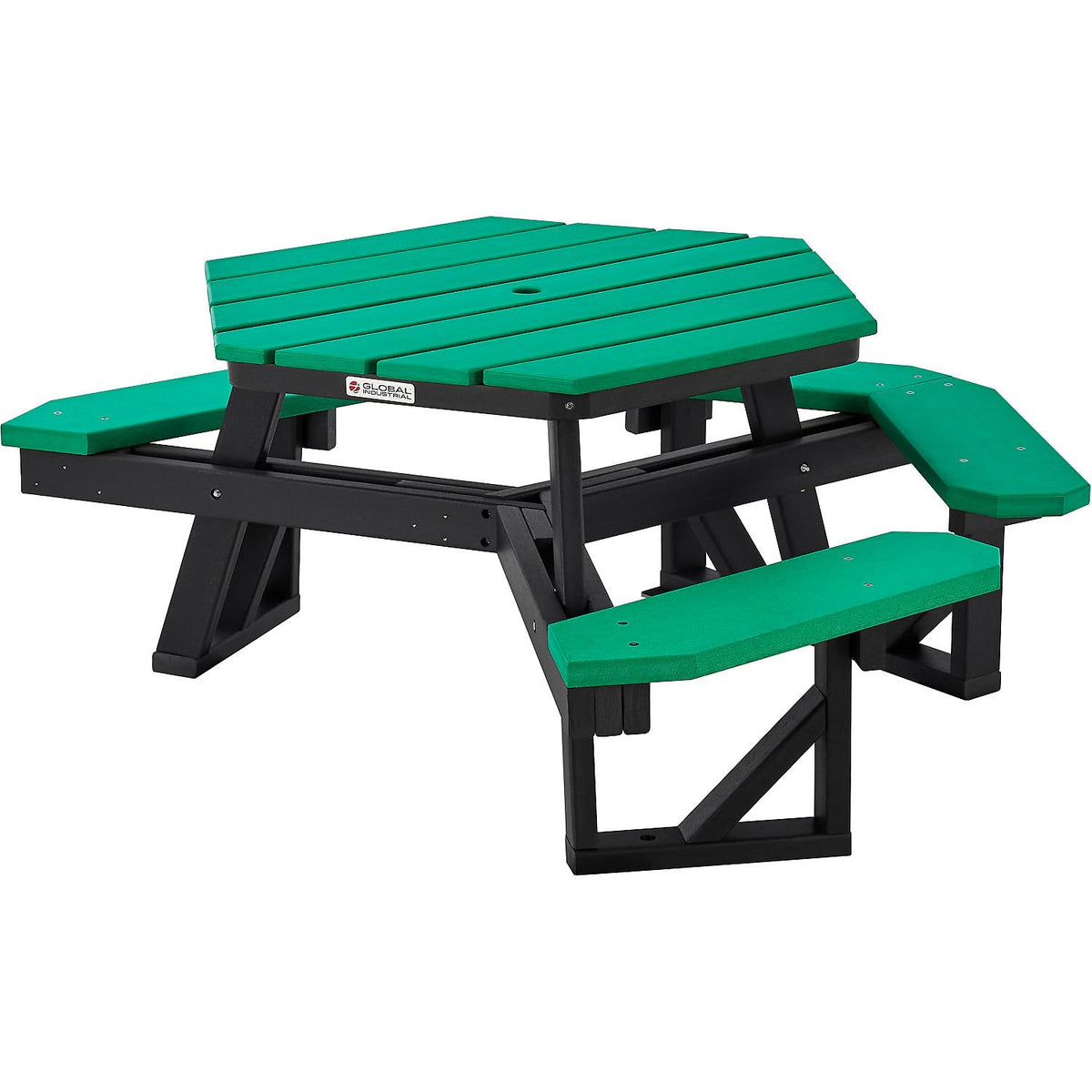 Global Industrial Green / Industrial / 1 Picnic Tables