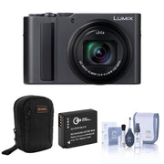 LUMIX ZS300 4K Digital Camera by Panasonic – Compact, Silver, Model DC-ZS300K Kit