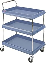 Utility Cart, 400 lb, Blue, 27 in. W