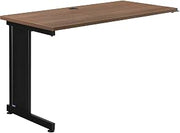 Global Industrial 48"W x 24"D Left Handed Return Table, Walnut