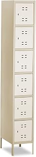 Safco 5524TN Box Locker 12w x 18d x 78h Two-Tone Tan