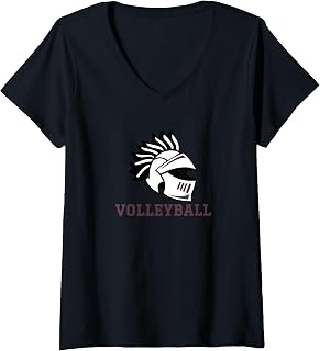 Women's Curtis High School Warriors Volleyball V-Neck T-Shirt