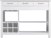 Elegant Kitchen and Bath 48" Kitchen Island in White