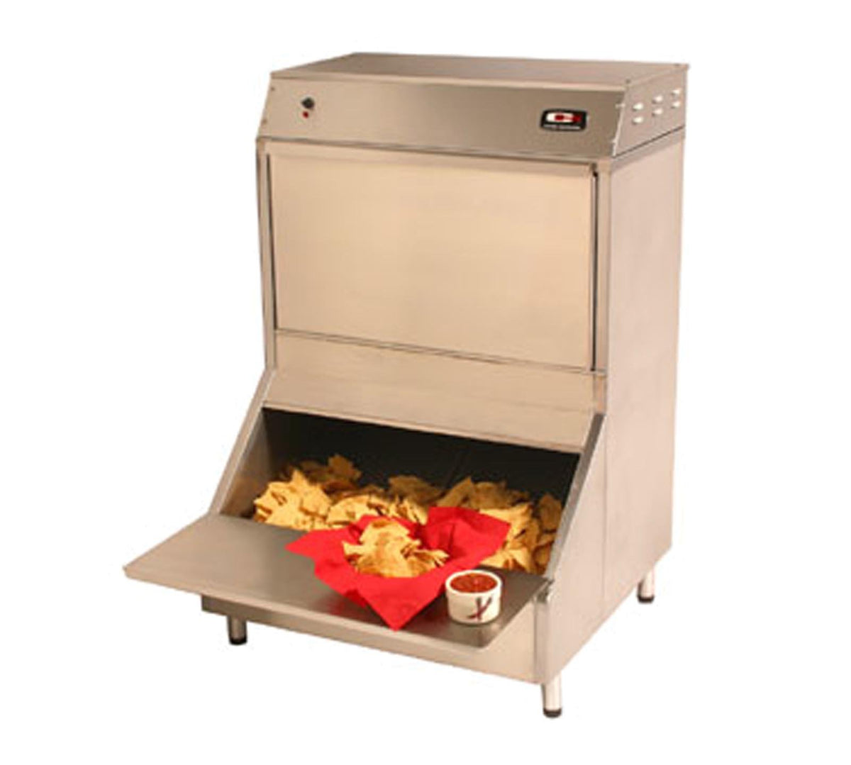 Carter-Hoffmann Chip Warmer holds approx. 44 gallons capacity by Carter Hoffmann – 44 gallons, Stainless Steel, Silver, Model CW4