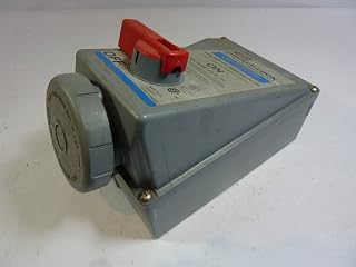 Hubbell HBL530MI9W Mechanically Interlocked Receptacle, 4 Pole and 5 Wire, 30 amp, 120/208V