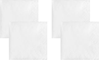 Creative Converting Napkins, One Size, White (Pack of 4)