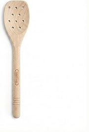 Farberware Beechwood Slotted Spoon for Cooking, Wooden Spoon Kitchen Utensil for Stirring and Draining, Safe on Nonstick Cookware, Hand Wash