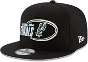 New Era San Antonio Spurs 9FIFTY 2026 NBA Finals Snapback Cap, Adjustable Hat Black