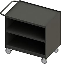 Durham 3111-95 Mobile Bench Cabinet, 1 Shelf, no Doors