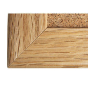 Wall Mounted Bulletin Board Size: 1' 6" H x 2' L by Aarco – 24" x 36", Cork, Brown, Model OB1824