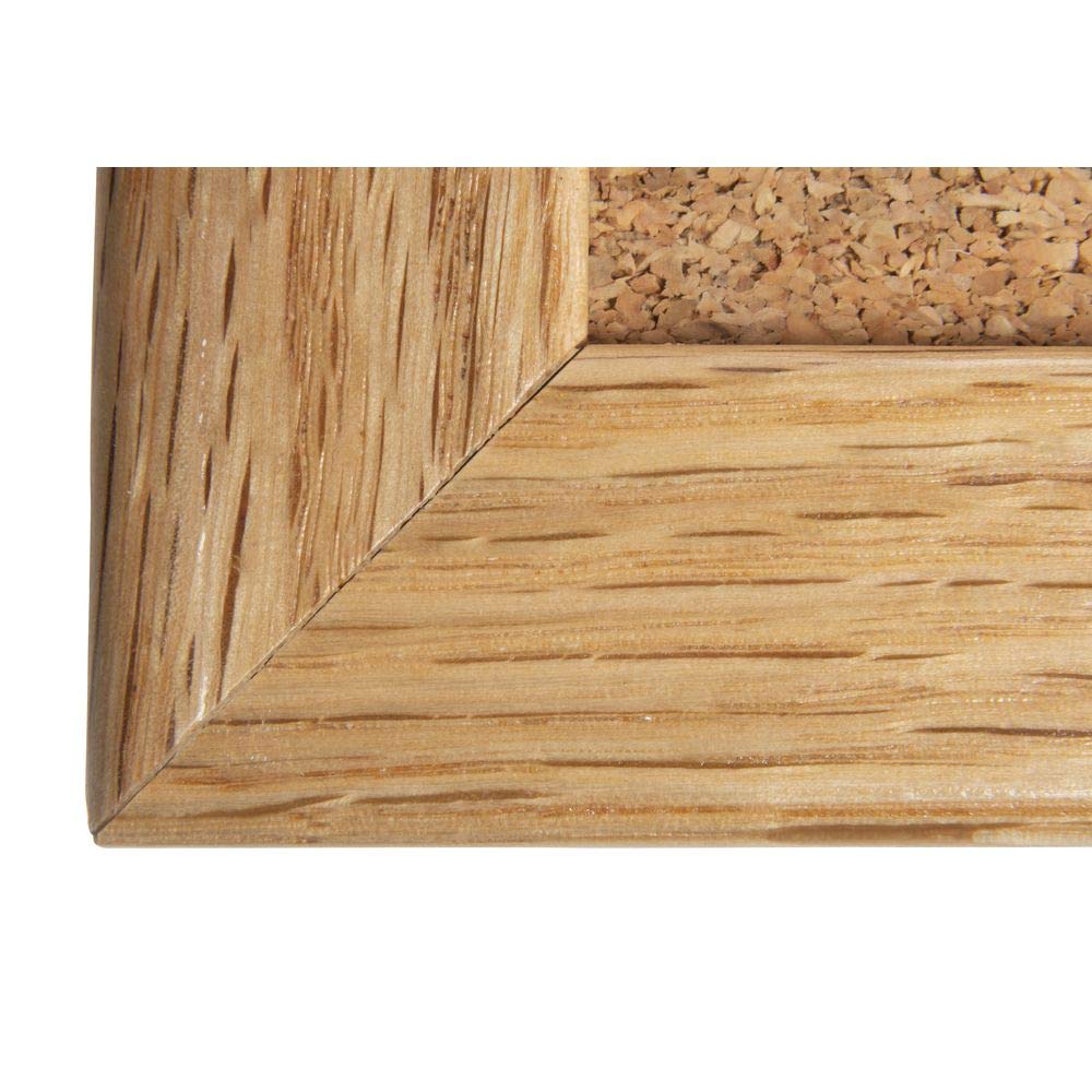 Wall Mounted Bulletin Board Size: 1' 6" H x 2' L by Aarco – 24" x 36", Cork, Brown, Model OB1824