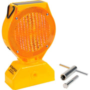 Solar Barricade Light by Tapco – Polycarbonate, Amber, Model 5785469
