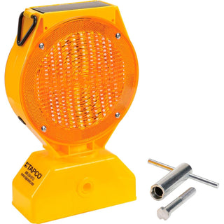 Solar Barricade Light by Tapco – Polycarbonate, Amber, Model 5785469