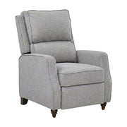 Textured-Upholstered Recliner with Pushback Design by Starlight Canyon Home – Textured, Grey