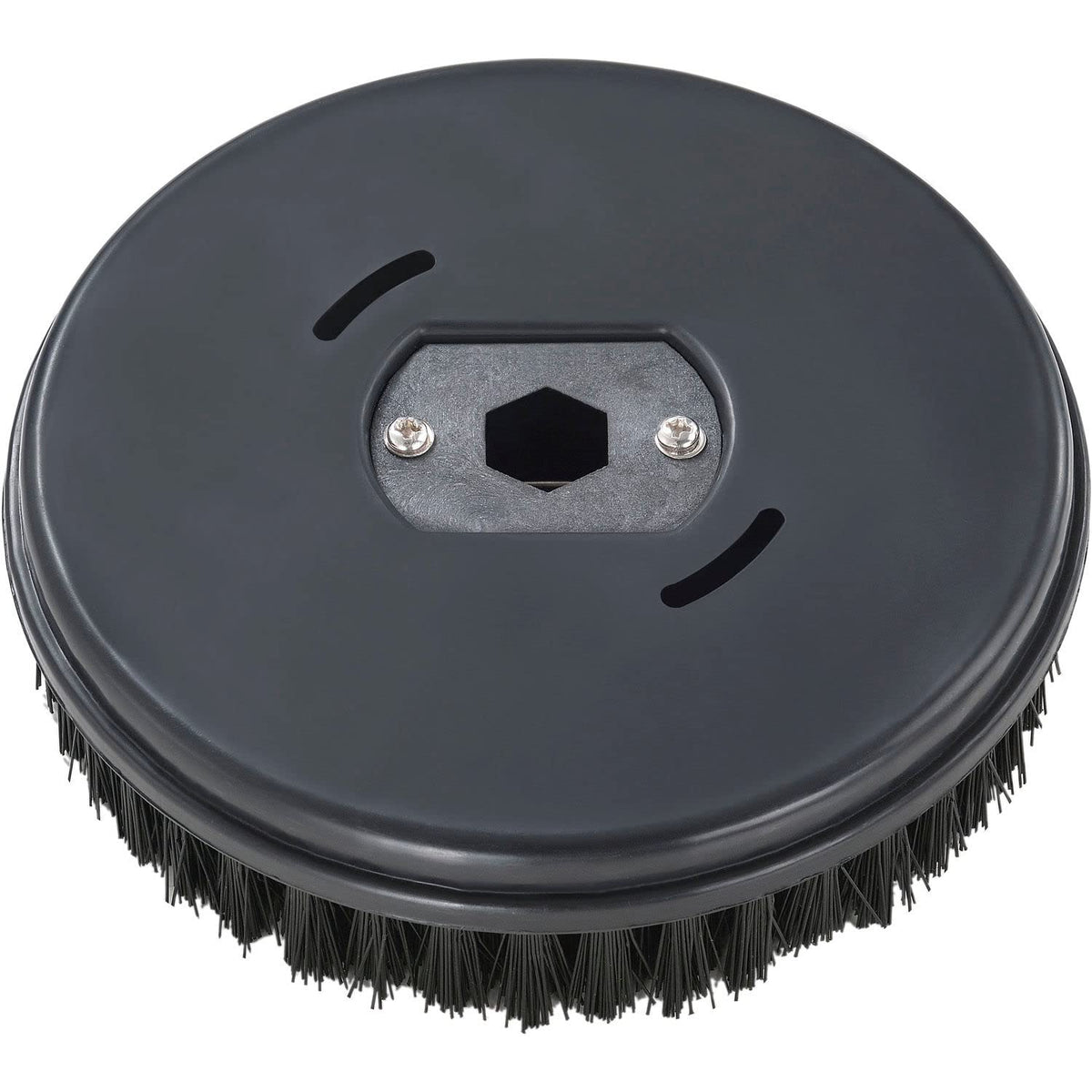 Replacement Scrub Brushes for Mini Floor Scrubber by Global Industrial – 5"L x 5"W x 2"H, Black, Model 2Bru