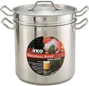 Winco SSDB-12 12 Qt. Master Cook Double Boiler W/ Cover, Stainless - Double Boilers-SSDB-12