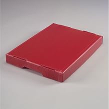 Minnesota Diversified Corrugated Plastic Postal Mail Tote Lid Red - Lot of 10