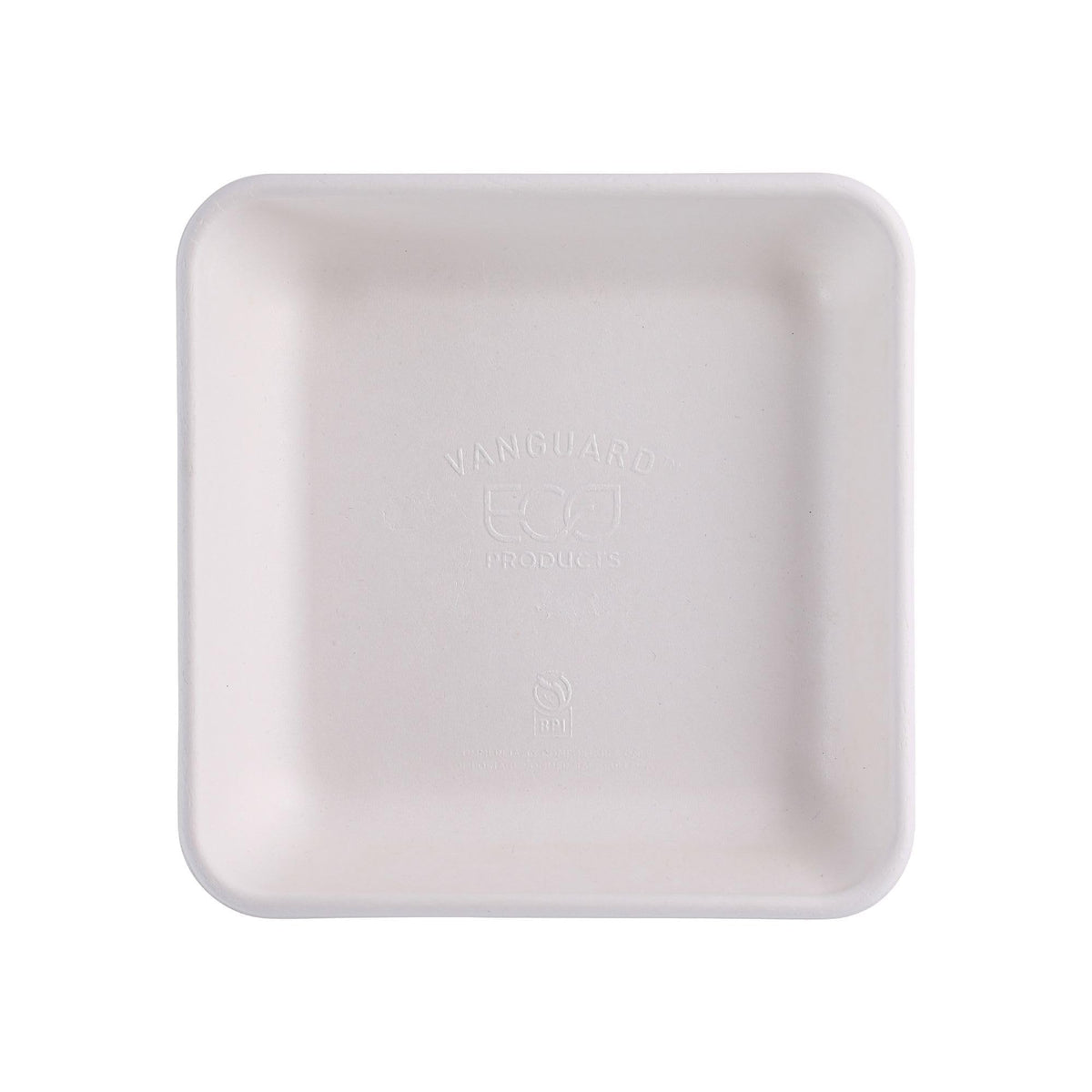 Compostable 9" To Go Containers by ECO PRODUCTS – 9", 47.0 ounces, Molded Fiber, White, Pack of 200