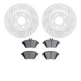 Brake Kit Fits 2017 Mercedes-Benz E by Dynamic Friction Company – Cast Iron, Model 2502-63048