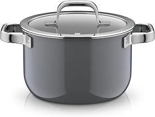 WMF Fusiontec Mineral Pro 0518785290 Cooking Pot with Lid, 20 cm, Scratch-Resistant Material, Induction Pot, Suitable for All Types of Cookers, Made in Germany, Platinum,