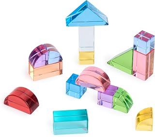 Guidecraft Acrylic Rainbow Unit Blocks - Foundation Set