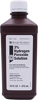 Henry Schein 3% Hydrogen Peroxide, 16 Fl Oz, USP First Aid Antiseptic, 1 Ct