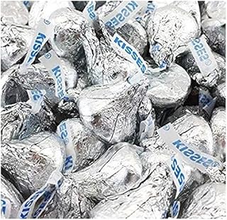 HERSHEY'S Kisses, Milk Chocolate in Silver Foil (Pack of 6 Pounds)