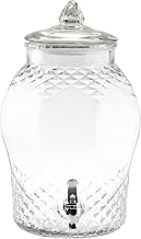 TableCraft 10699 Beverage Dispenser, 2 gallon, decorative glass, 1 each