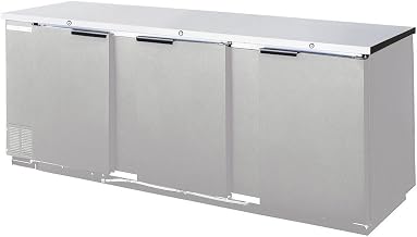 Beverage-Air BB78HC-1-F-S 78" Back Bar Refrigerator - Stainless Steel - Solid Door - Food Rated