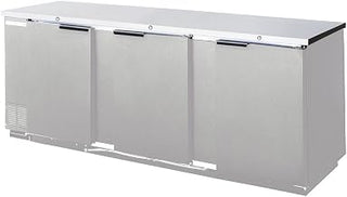 Beverage-Air BB78HC-1-F-S 78" Back Bar Refrigerator - Stainless Steel - Solid Door - Food Rated