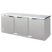 Beverage-Air 78" Back Bar Refrigerator - Stainless Steel - Solid Door - Food Rated by Beverage Air – Model BB78HC-1-F-S
