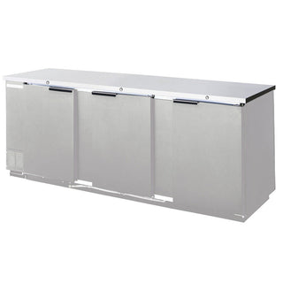 Beverage-Air 78" Back Bar Refrigerator - Stainless Steel - Solid Door - Food Rated by Beverage Air – Model BB78HC-1-F-S