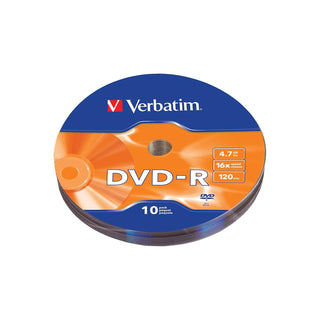 DVD-R, 16x, 4.7GB, 10/Pack () by Verbatim – One Size, Blue/Orange, Model 97901