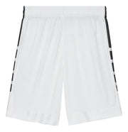 Boy's Elite Shorts White/Black by Nike – Medium, Polyester, White/Black