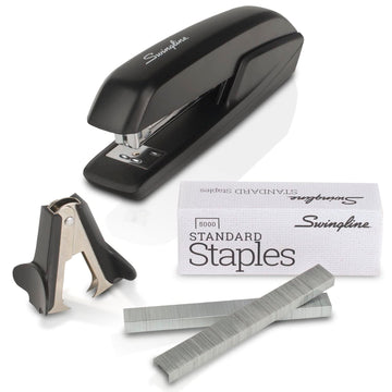 Stapler Value Pack by Swingline – Value Pack (5,000 Staples), Plastic, Black, Model S7054551H