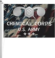 US Chemical Corps Double Sided 3 Ply 2x3 FT Flag Thick Polyester Indoor Outdoor2