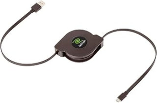 Retractable 10-Foot Micro USB Charge and Sync Cable