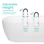 Modern Innovations 4 / 2 Count Pack of 2 / White Bath & Shower Grab Bars
