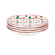 10 Strawberry Street Retro Bauble White / 6" / Retro Appetizer Plates