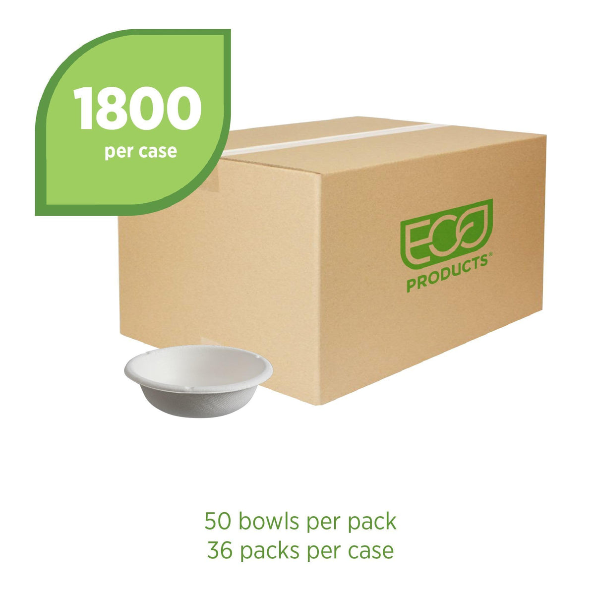 ECO PRODUCTS 6oz / White / Coupe Bowls (Vanguard) Bowls