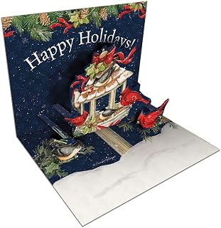 Lang, Cardinal Christmas 3D Pop-Up Christmas Cards (8 pack) by Susan Winget