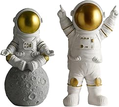 MagiDeal 2X Spaceman Statue Astronaut Sculpture Bar Bedroom Tabletop Decoration