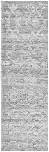 Kosas Home Hoeft 30 x 96 Transitional Polyester Fabric Area Rug in Gray