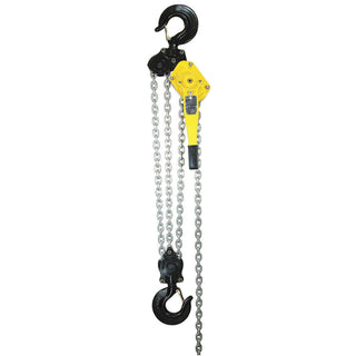OZ Lifting Lever Hoist with Std. Overload Protection 9 Ton Cap. 15' Lift by OZ Lifting Products – 24"L x 12.44"W x 27.56"H, Steel, Yellow, Model OZ900-15LHOP