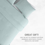 True Comfort Waffle Comforter Set by 1888 Mills – Full, Polyester, Aqua, Pack of 3, Model CS17839FLWFAEC