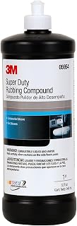 3M Super Duty Rubbing Compound, 05954, 1 Quart | Used by hand or machine, Contains no waxes or silicones