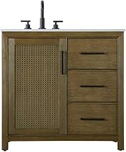 Elegant Kitchen and Bath 36" Single Bathroom Vanity in Hazel Oak