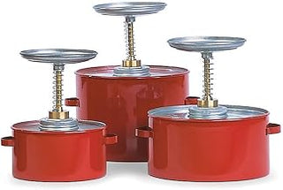 Eagle P-702 Steel Plunger Cans, 2-Quart Capacity, 8" Dia.X8-1/2"H