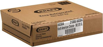 Kraft American Ribbon Sliced Cheese, 5 Pound -- 4 per case.